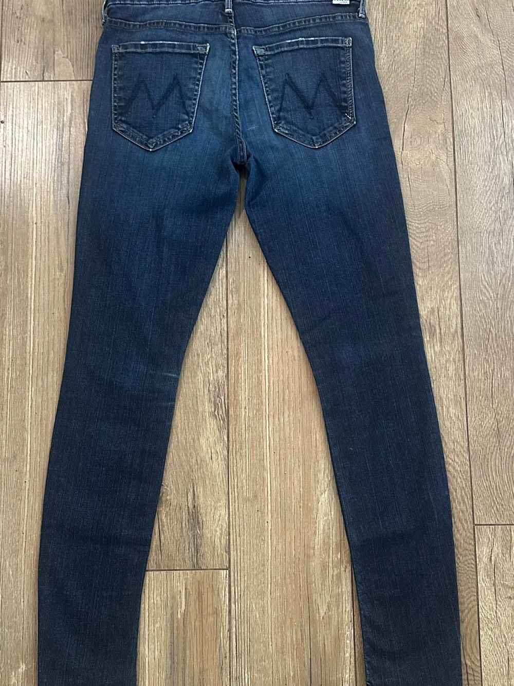 MOTHER “The Looker” Mid Waist Skinny “No Play” Dk Blue 27 Premium Like New Slim - Picture 7 of 8